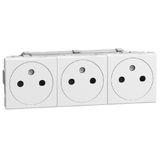 Light Now - socket french triplex white