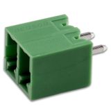 PCB socket 2-pole. 250V/8A