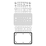 WSA Cable entry gland plate for type C, with 20 entries