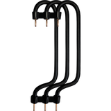 Wiring bridge 10mm2, 3F, 125 mm, black