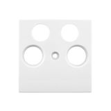 TV cover for HSBK, antenna box, 4-hole, white