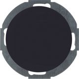 Blind plug centre plate, R.classic, black glossy