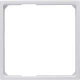 Adapter ring for centre plate 50 x 50 mm, S.1/B.3/B.7, p. white, matt,