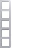 Cover frame 5-way, C.1, titanium