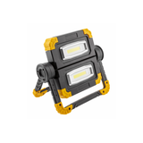 LED floodlight with rechargeable battery WORKY, 2x10 W COB, 1200 lm, 6400K, 5V/1A, USB-C, IP44