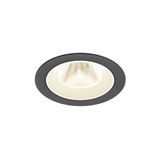 NUMINOS© M recessed ceiling light 4000K 20ø IP20 round bl/wh