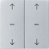 Cover arrow f. 2gang f. push-button m, clearlenses, S.1/B.3/B.7, al.,