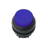 M22S-DRLH-B Illuminated pushbutton actuator, RMQ-Titan, Extended, maintained, Blue, Blank, Bezel: black
