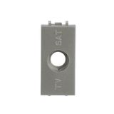 TV outlet cover plate - 1M - Champagne