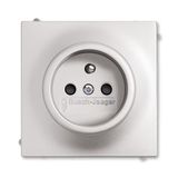 5519B-A02357783 Outlet single with pin + cover shutt. Aluminium