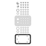 WSA Cable entry gland plate for type A, with 14 entries