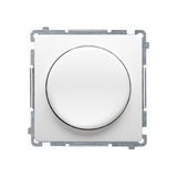 Dimmer for dimmable LED's, rotary-push, 1 pole, white