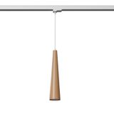 HANGING LAMP 3 PHASE SULA NATURAL WOOD GU10 4000K 7W 530LM WHITE