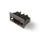 NK2P.B | Panel mounting adapter 2-pole, black