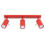 Ceiling lamp RING 3L red