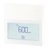 QPA2360D - Room sensor, active, temperature, relative humidity & CO2, display, white