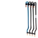 Series connector, 16 mm2, 200 mm, 3-pole+N for NF distribution board black/blue