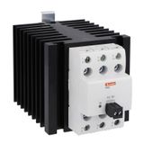 Solid state relay complete with heatsink, three-phase (3 controlled), 40A, 90...280VAC, screw terminals