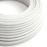 Cotton Pure White Textile Cable - The Original Creative-Cables - RC01 round 2x0.75mm / 3x0.75mm