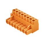 PCB plug-in connector, female plug, 5.08 mm, Number of poles: 4, 180°, Clamping yoke connection, Clamping range, max. : 4 mm², Box