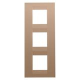 GEO INTERNATIONAL PLATE - IN PAINTED TECHNOPOLYMER - 2+2+2 MODULES VERTICAL - SOFT COPPER - CHORUSMART