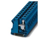 Terminal, screw terminal, installation terminal, through-type terminal, 16 mm², blue