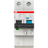 Earth leakage protection with overcurrent protection B Kar, 16A, 300mA, 10kA 1P+Prov.