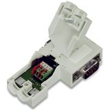 Fieldbus Connector PROFIBUS with D-sub male connector 9-pole light gra