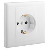 Socket 2P+T 16A German 7X7 White, Legrand - ELOE