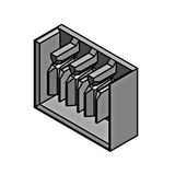 Busbar end-cap 4-pole