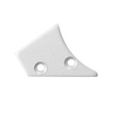 End cap without hole for NK, silver color, 1pc