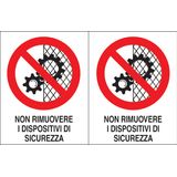 Adhesive label - Dimensions: 250 x 160 mm