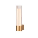 LYGANT single, wall-mounted light, 3000K, 8W, brass