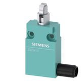 Position switch in compact design 30 mm wide with M12 connector 5-pole Snap-action contacts 1