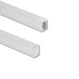 Attached aluminum profile PH1, 12x15mm, White diffuser, 1m