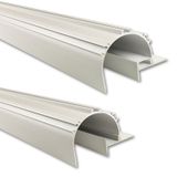 Ceiling aluminum profile AJ for plasterboard 101x68mm white Whitey diffusion 1m