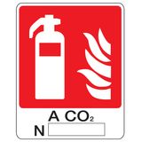 Fire sign - Al - Dimensions: 250x310 mm