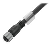 Sensor/actuator line, One end without connector, M12, Number of poles : 8, 20 m, Female socket, straight, Shielded: Yes, LED: No, Sheath material: PUR, Halogen: No