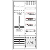 DA27KBHY Meter board, Field width: 2, Rows: 57, 1100 mm x 550 mm x 215 mm, Isolated (Class II), IP31