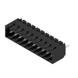 PCB plug-in connector, male header, closed side, THT/THR solder connection, 3.50 mm, Number of poles: 10, 180°, Solder pin length (l): 3.2 mm, tinned, black, Tray