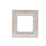 Double button with light indicator box for switches and push buttons, white