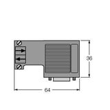 Field-Wireable Connector Sub-D Connector   6ES7972-0BA12-0XA0