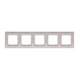 Double socket outlet with earthing, 16A, cream white/electro white