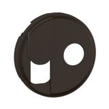 TV + RJ SOCKET ROCKER BLACK