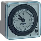 Time switch 72X72 weekly 230V with reserve