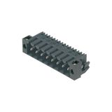 PCB plug-in connector, male header, Solder flange, THT/THR solder connection, 3.50 mm, Number of poles: 8, 90°, Solder pin length (l): 1.5 mm, tinned, black, Box