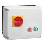 Star-delta starter, enclosed starter, with switch disconnector