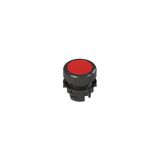 Spring-return red flush pushbutton