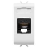 RJ45 SOCKET - CATEGORY 6 - UTP - 1 MODULE - GLOSSY WHITE - ANTIBACTERIAL - CHORUSMART