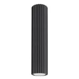 VERTICAL TUBE 30CM WITH AN ELEGANT BLACK LAMPSHADE FOR GU10 FROM THE KARBON FAMILY